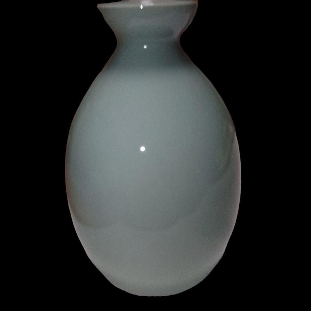 ■四代諏訪蘇山　青磁花入　作家物