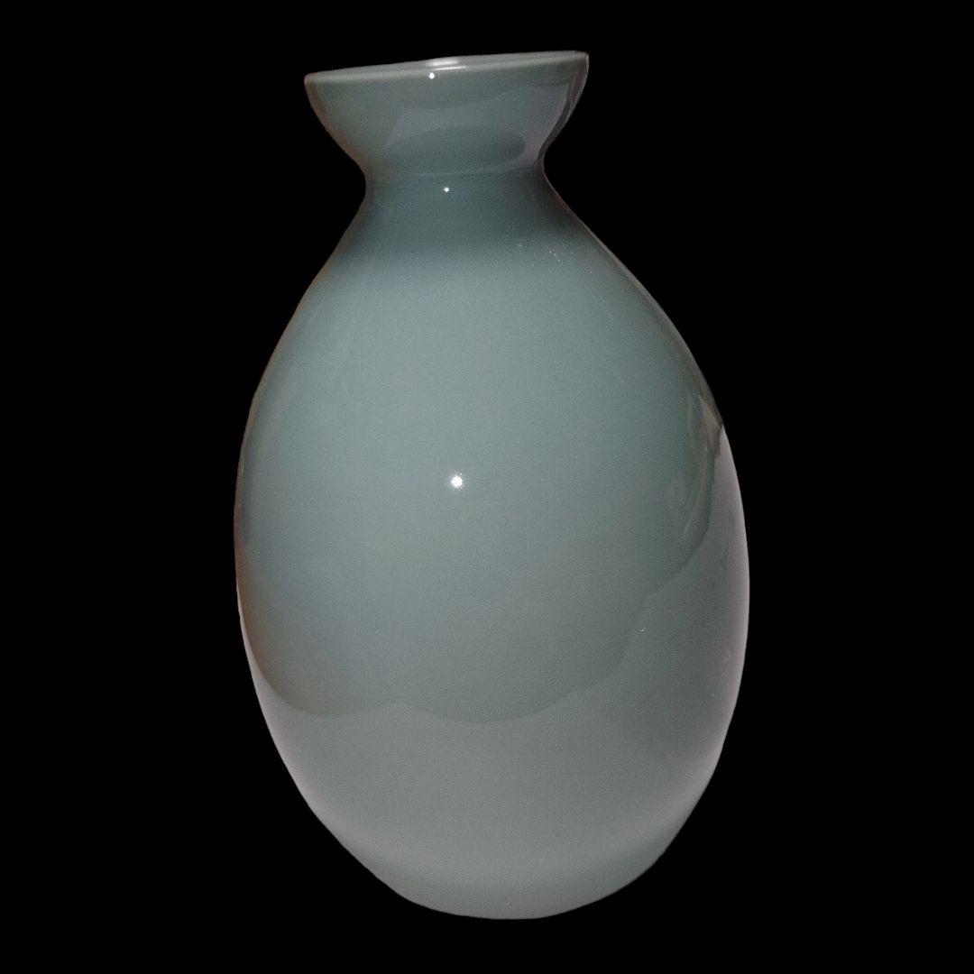 ■四代諏訪蘇山　青磁花入　作家物