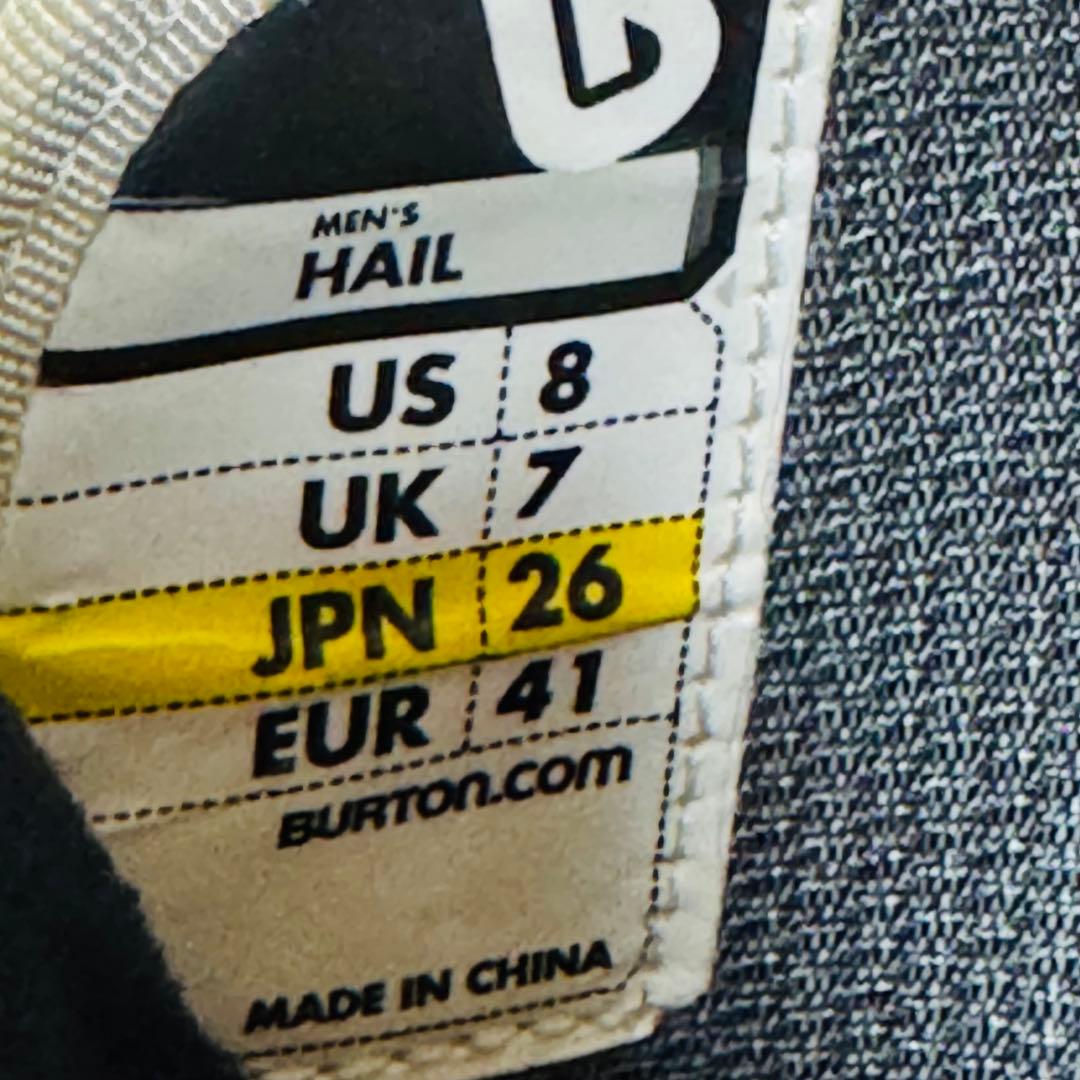 26cm Burton スノーボードブーツ ホワイト初心者格安激安特価