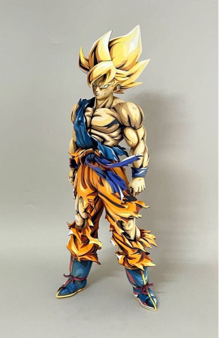 ドラゴンボールフィギュア　SMSP孫悟空　スーパーサイヤ人　二次元彩色リペイント