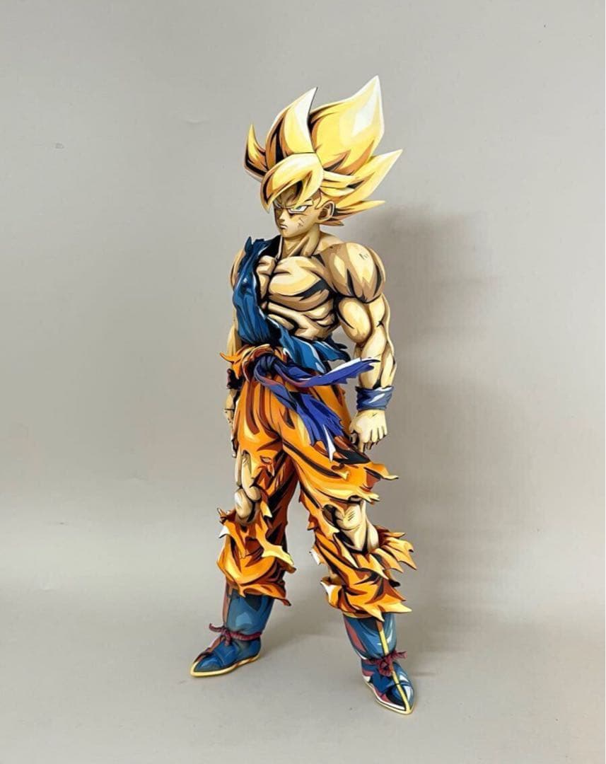 ドラゴンボールフィギュア　SMSP孫悟空　スーパーサイヤ人　二次元彩色リペイント