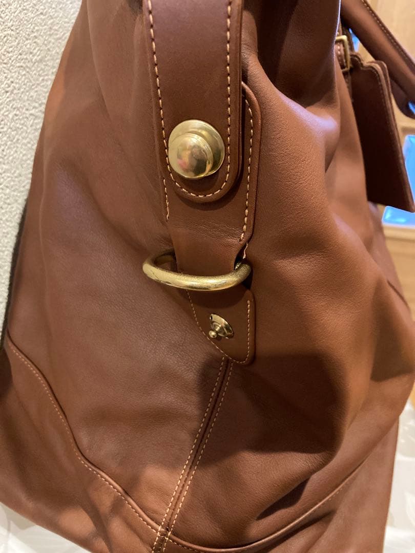 美品　お値下げしました！COACH 2wayボストンバッグ　大容量 ブラウン