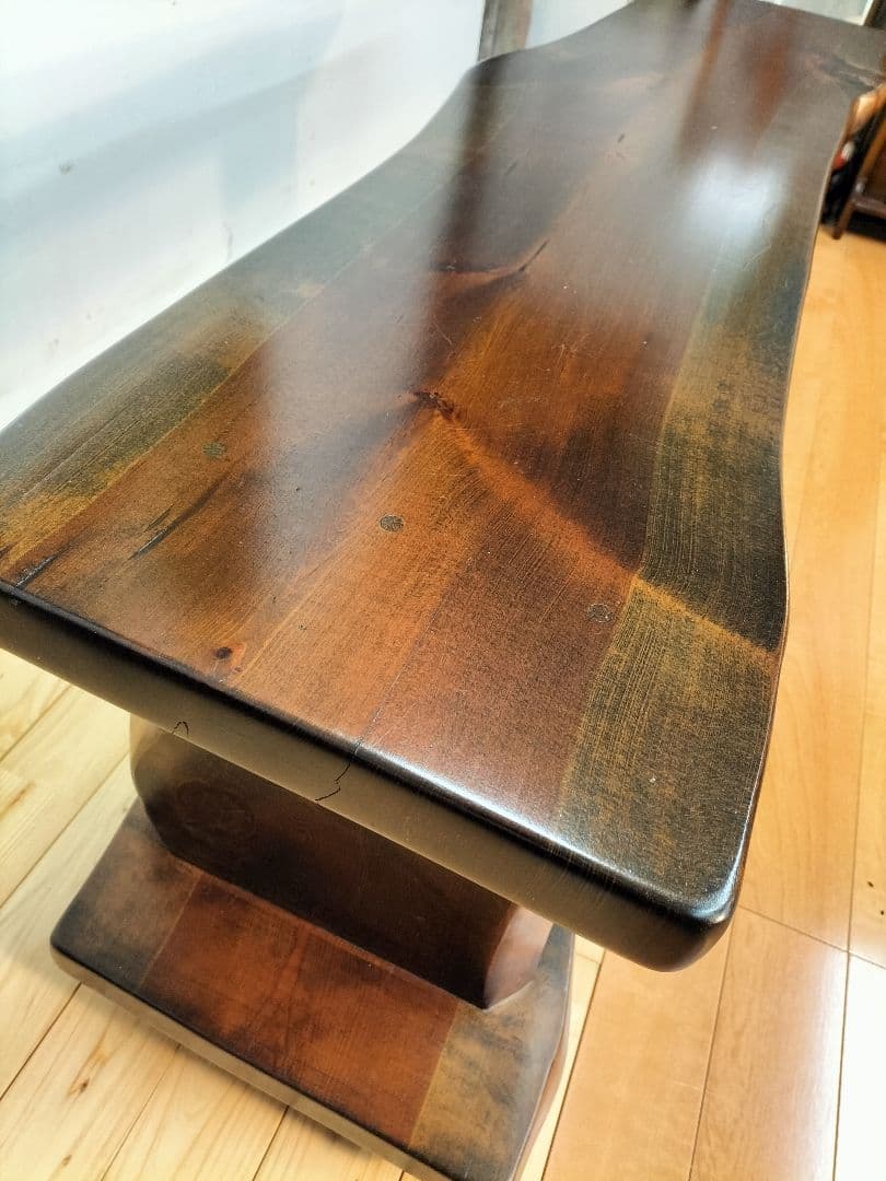 松の木　耳付き一枚板　テーブル　テレビ台