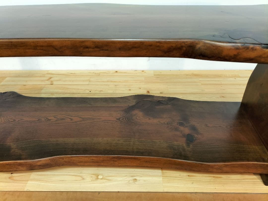 松の木　耳付き一枚板　テーブル　テレビ台