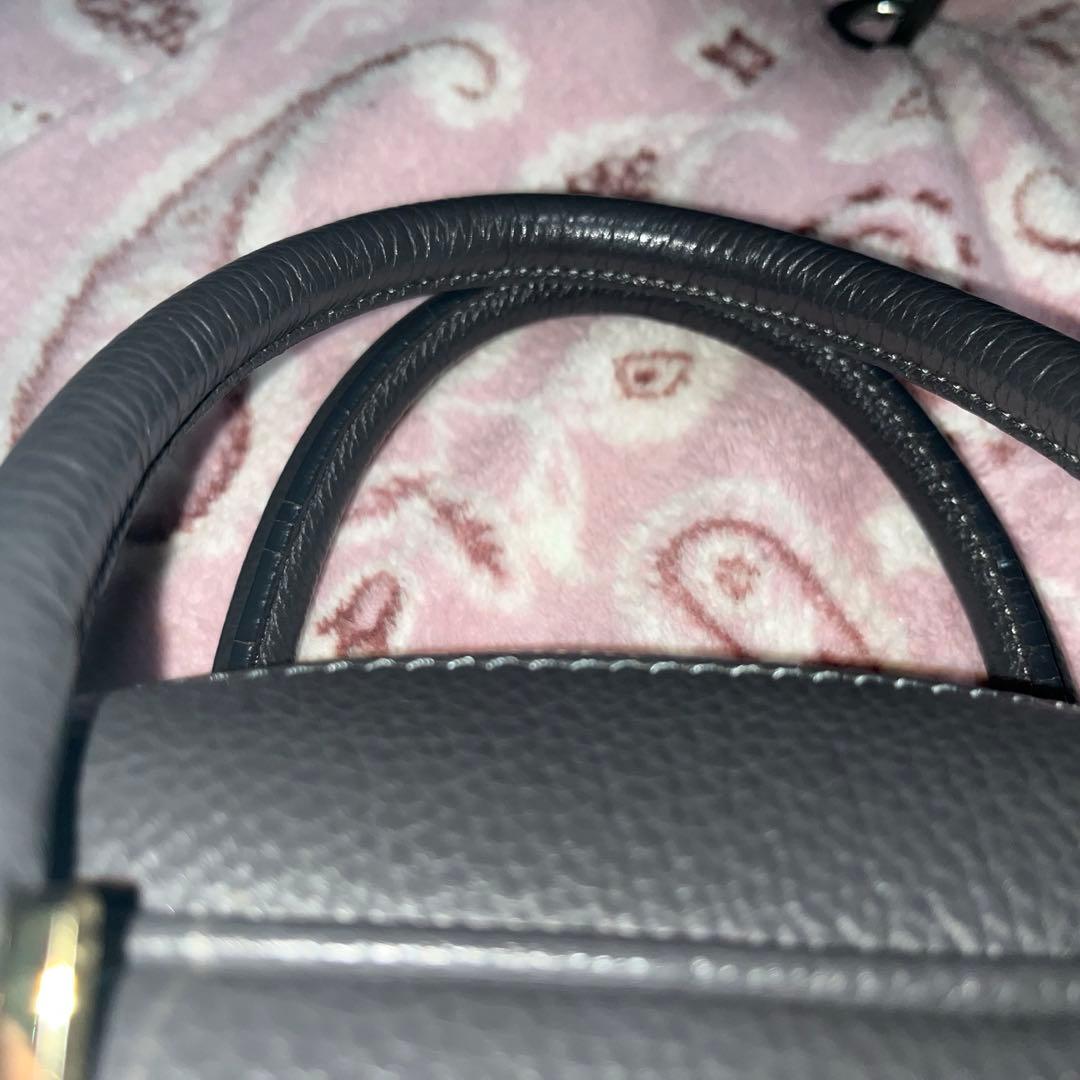 IENA Manuel MILANOマニュエルミラノ　レザーバッグ グレー系