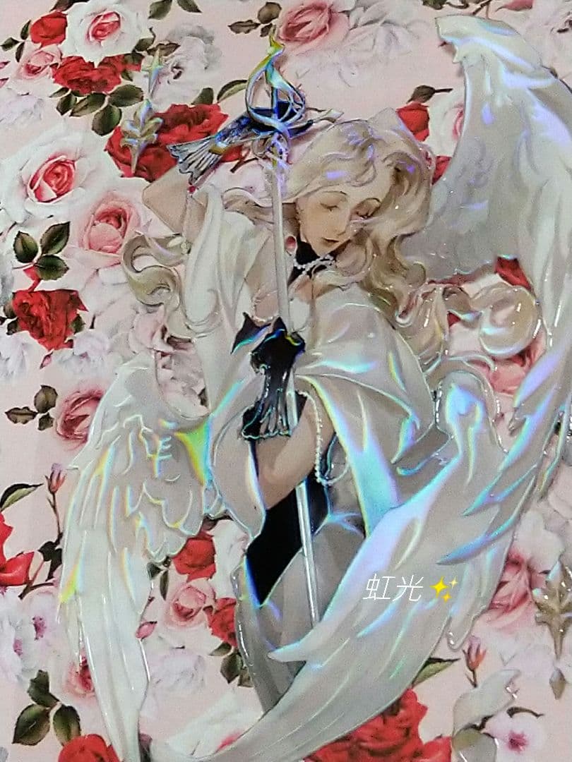 J274＃神之女使(虹光)Shine切り売り海外人物マステ女の子