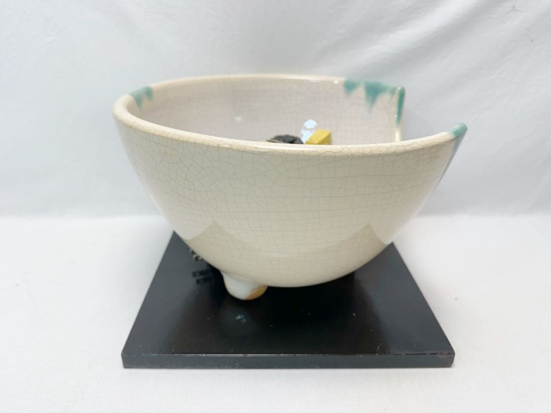 美品 茶道具 さつま織部 風炉型 野々田商店製 電熱器