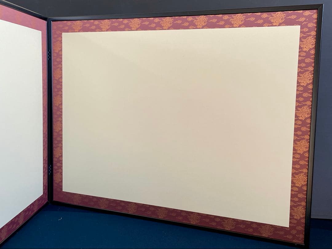 【美品】「祖」 鵬雲斎好 雲鳳 鳥の子紙 両面使い 塗縁 総張 （1119⑤）