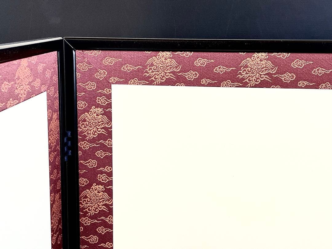 【美品】「祖」 鵬雲斎好 雲鳳 鳥の子紙 両面使い 塗縁 総張 （1119⑤）