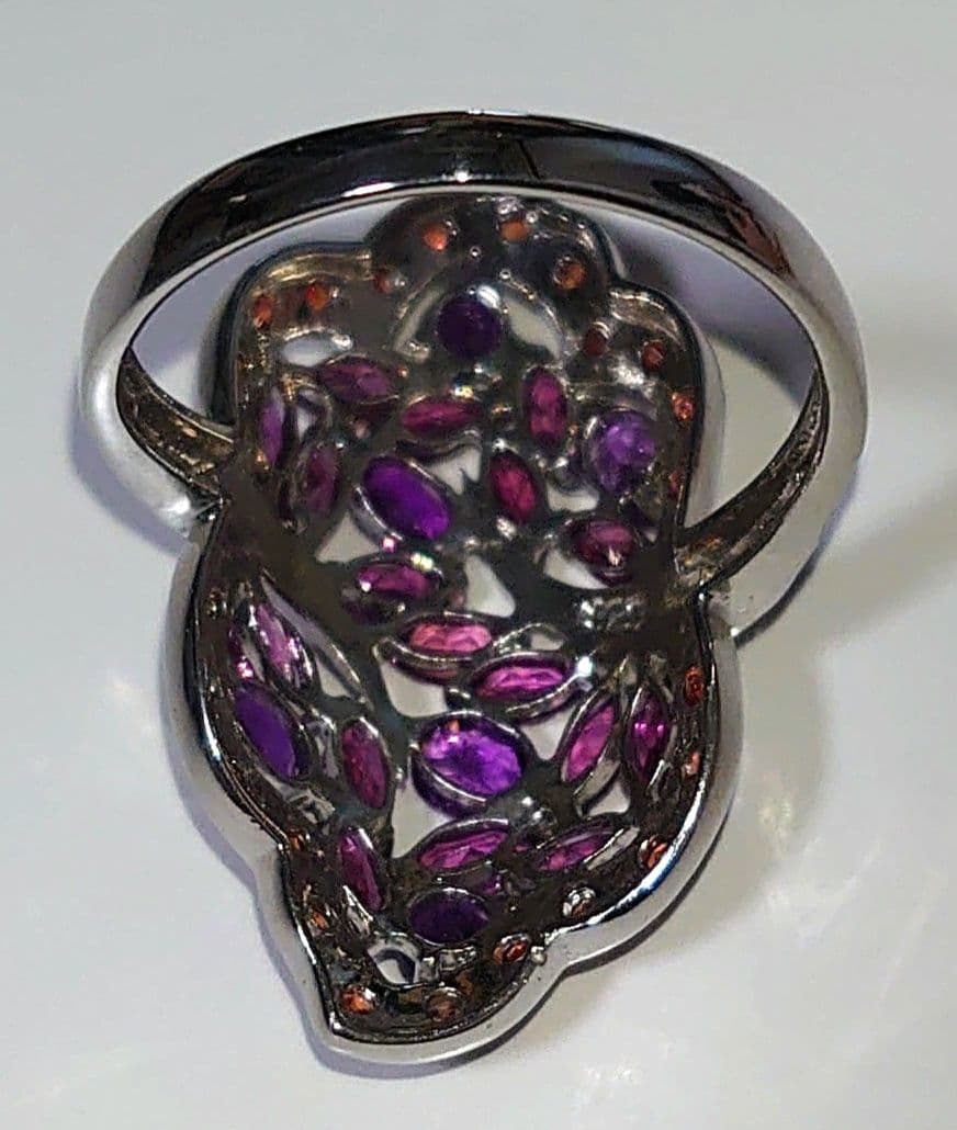 じ*ん様 天然アメジスト&サファイア&ガーネット5.00ct Silver925