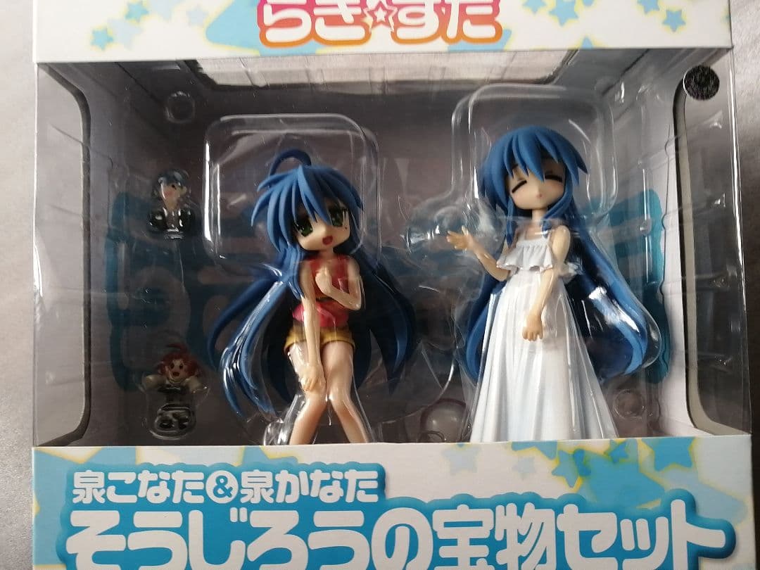 らきすた 泉こなた＆泉かなた そうじろうの宝物セット　フィギュア　泉　らき☆すた