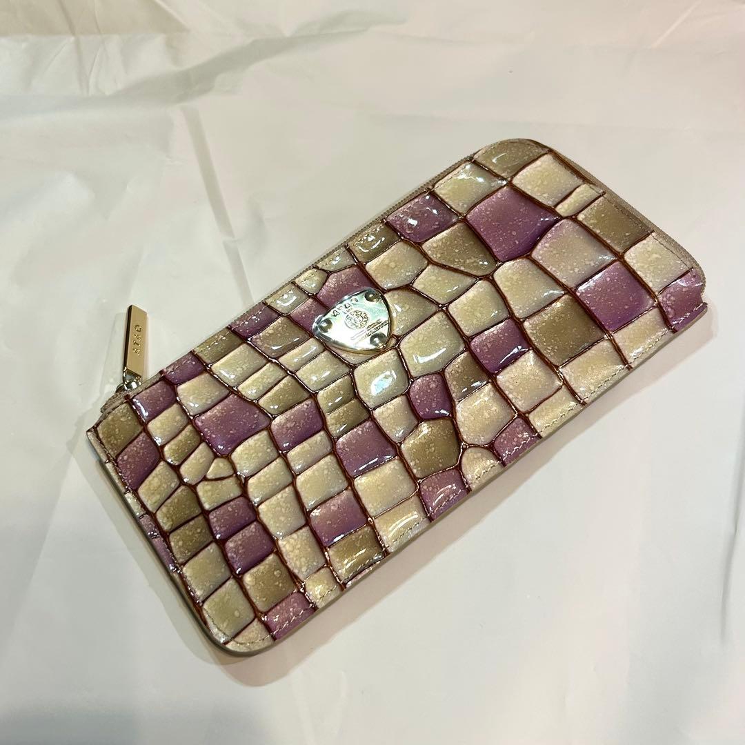 アタオ　限定　スリモ　ヴィトロ　長財布　アースラベンダー