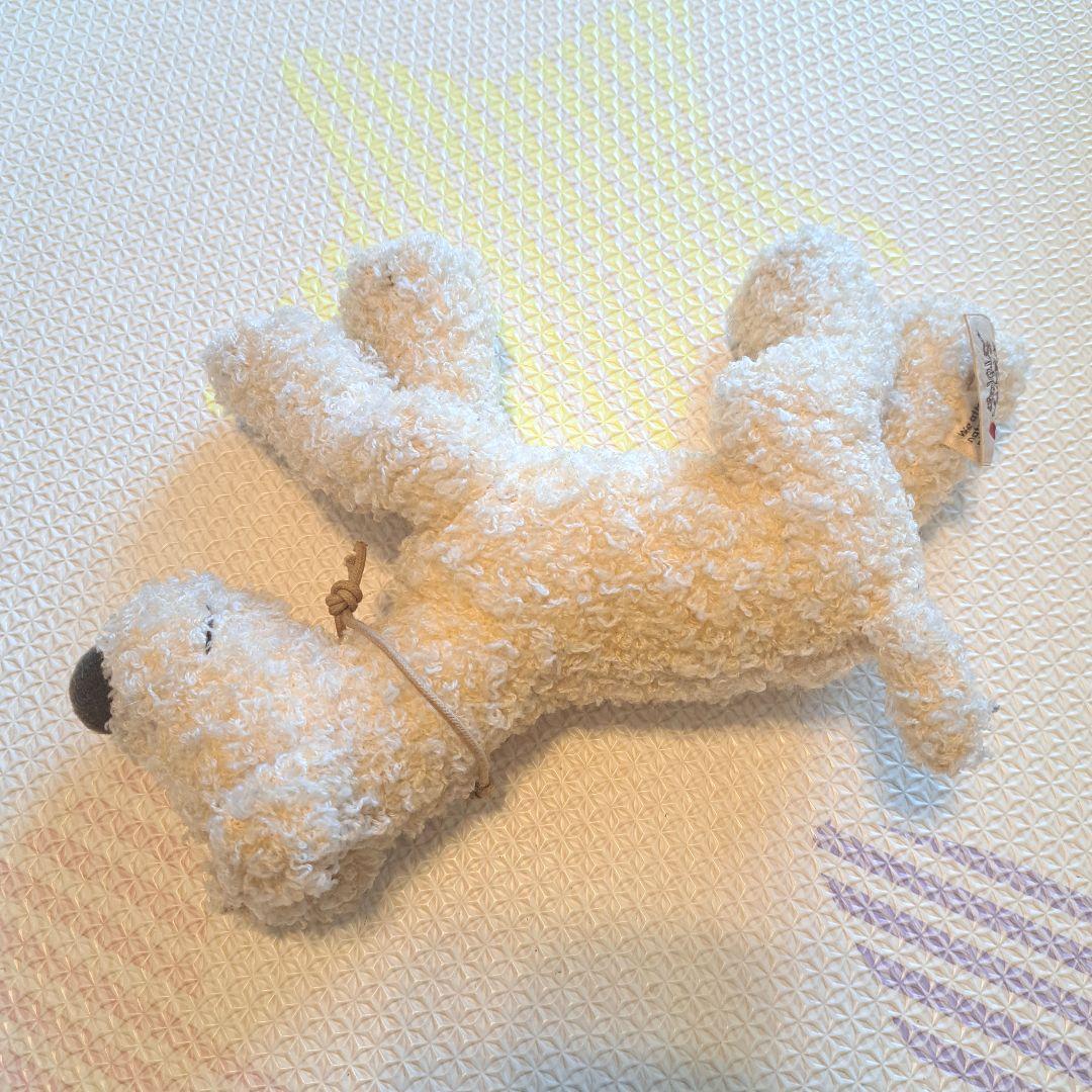 Country Heart Story クリーム色 犬のぬいぐるみ イヌ　白