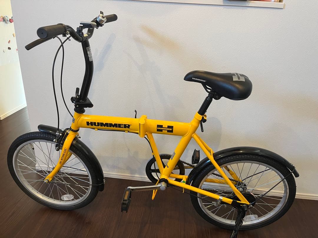 HUMMER 折りたたみ自転車 20インチ　黄色　未使用　送料着払い