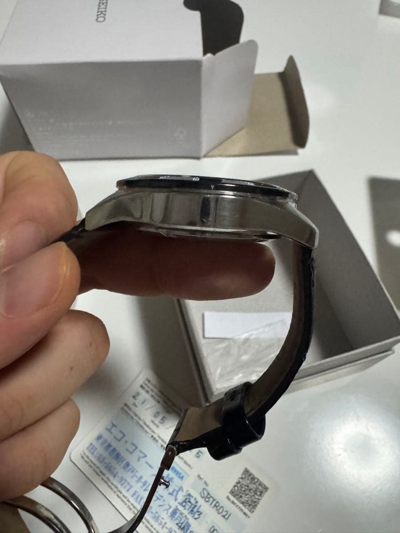 SEIKO 1/5秒クロノグラフ クオーツ 腕時計SBTR021