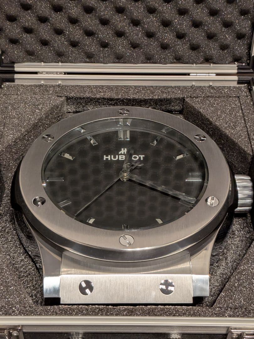 未使用！HUBLOT ウォールクロック クラシックフュージョン 壁掛け 置き時計
