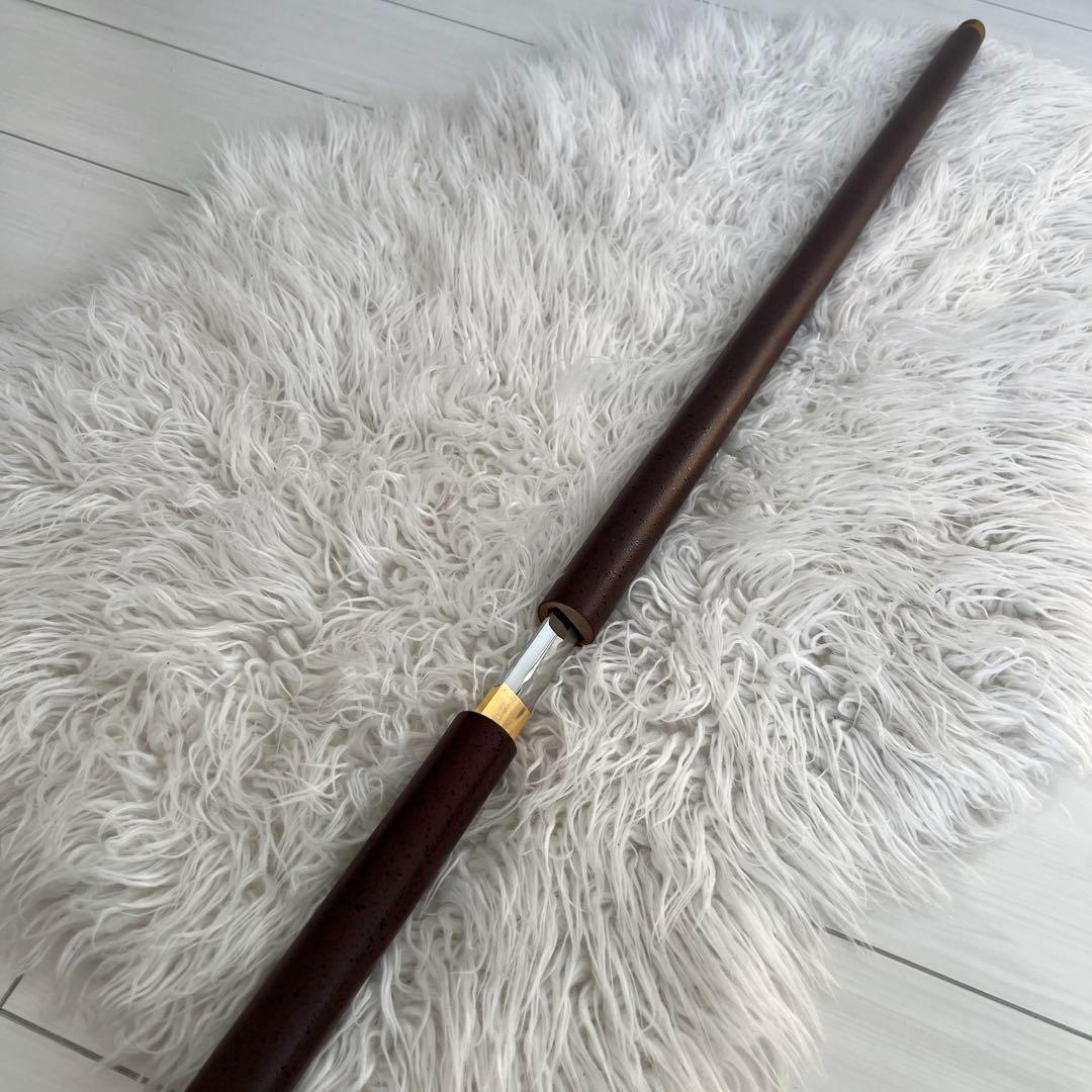 模造刀 居合刀 座頭市仕込み杖 (茶石目柄)