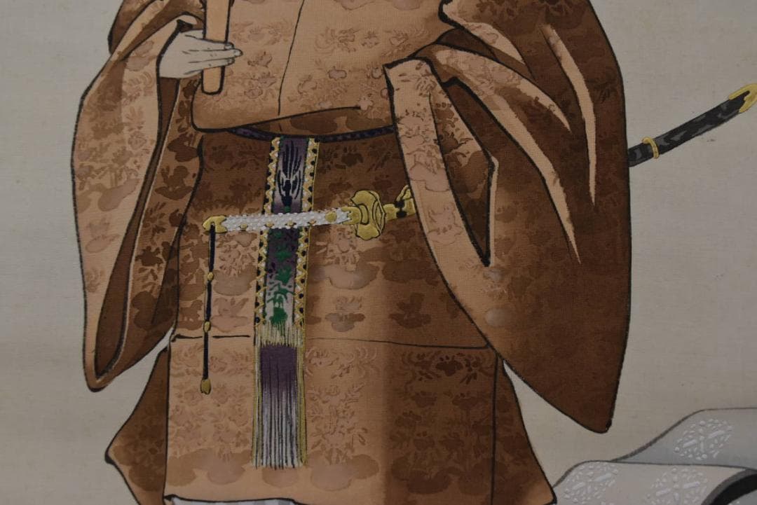 【複製】小野素文/聖上御尊影/大正天皇像図/工芸品/掛軸☆宝船☆Z-939