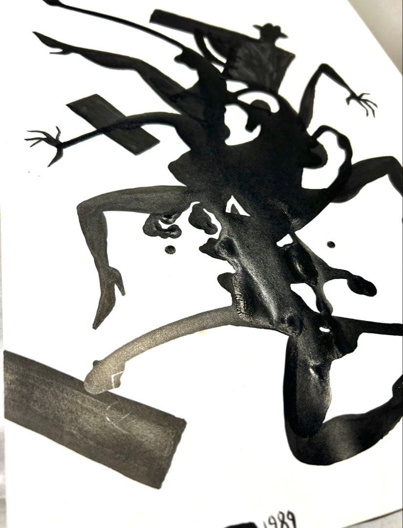 貴重一点物マークコスタビ MARK KOSTABI 直筆デッサン1989②