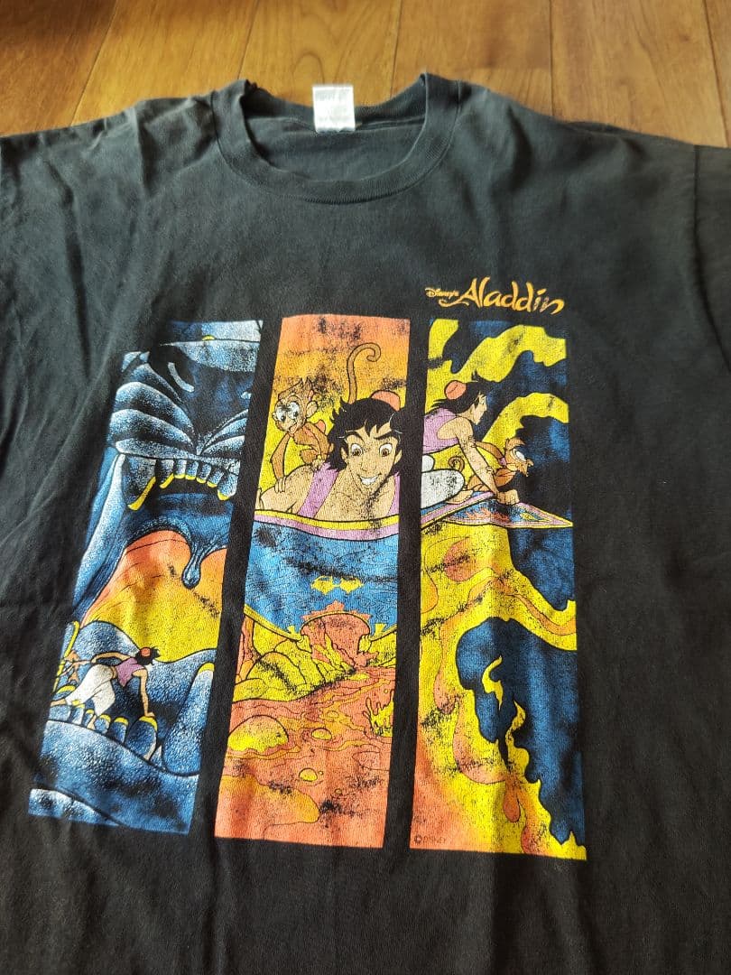 ディズニー アラジン Tシャツ XL ヴィンテージ レア ムービーT 映画T