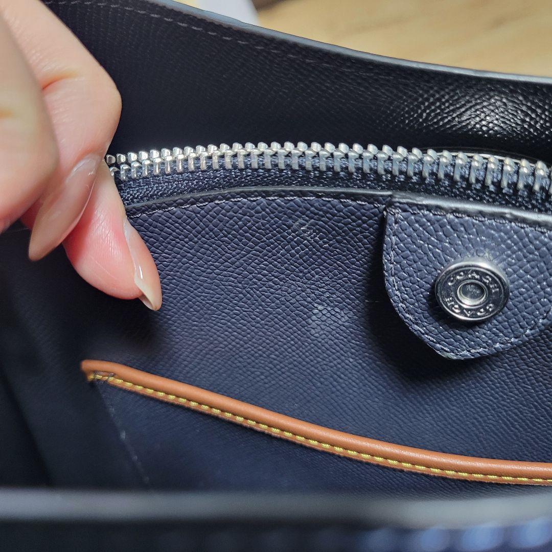本日まで★最終値下げ【訳あり新品】コーチ★COACH ウィロウ バッグ　ネイビー