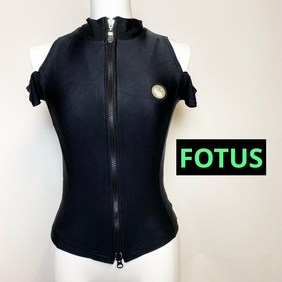 FOTUS フェトウス　オフショルダー　トップス　ジップ