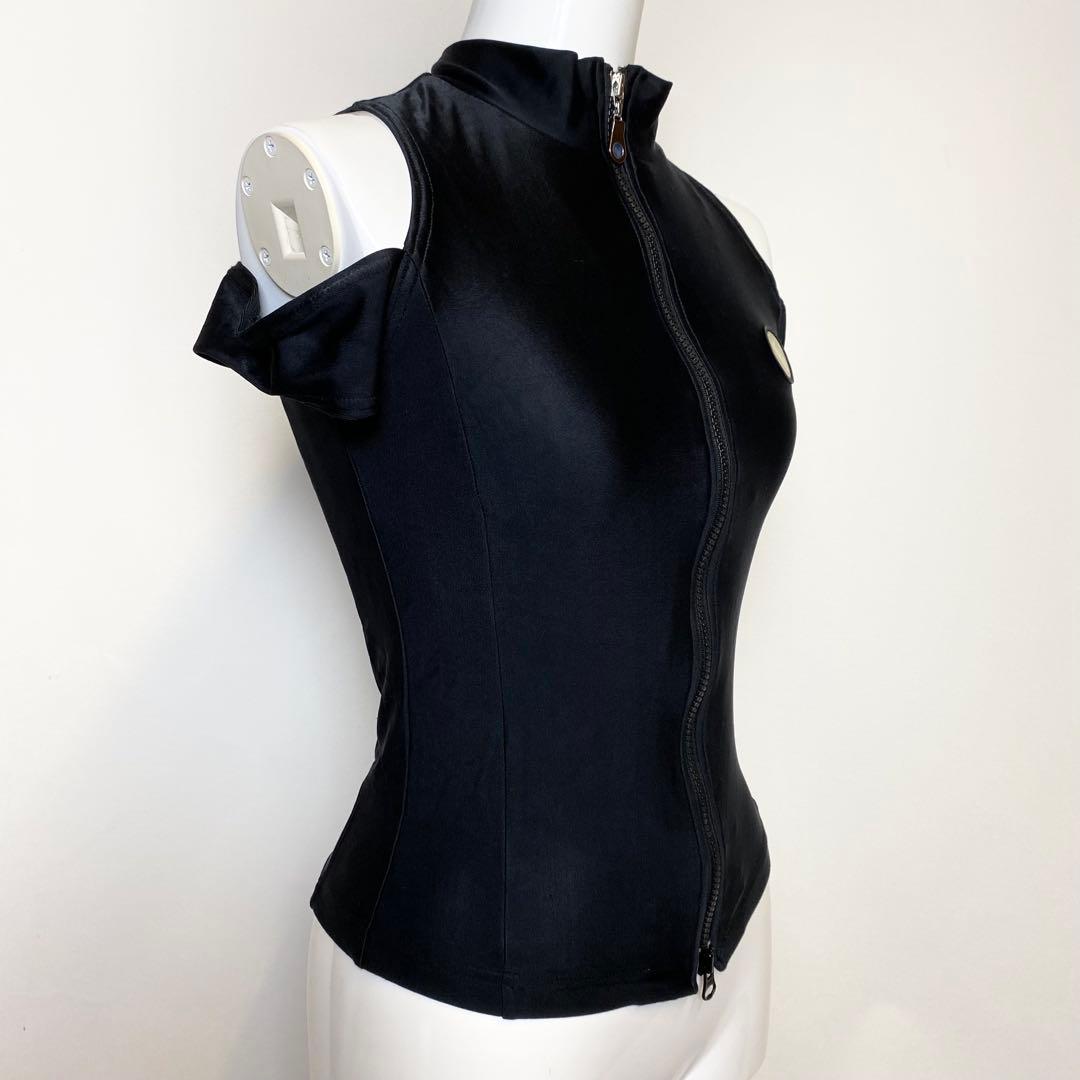 FOTUS フェトウス　オフショルダー　トップス　ジップ