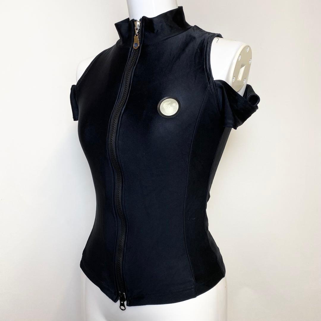 FOTUS フェトウス　オフショルダー　トップス　ジップ