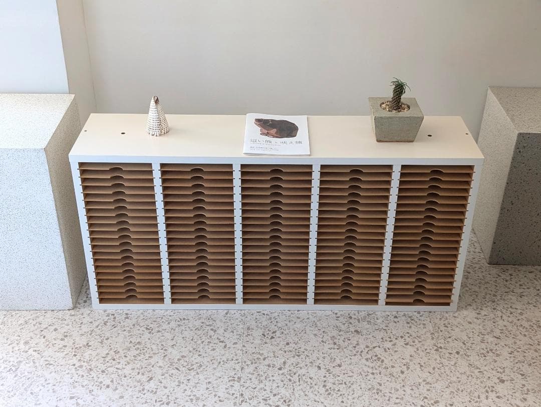 ビンテージ B5 書類棚 5列20段 教材 カルテ アトリエ 整理 レトロ 美品