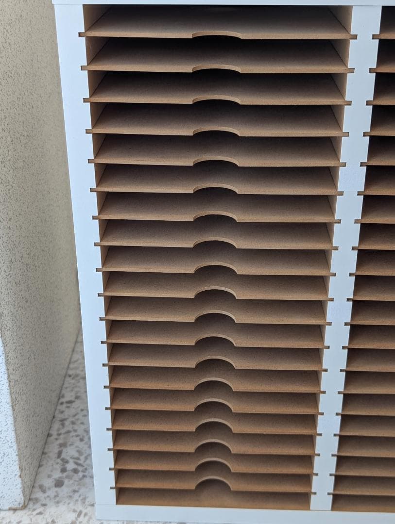 ビンテージ B5 書類棚 5列20段 教材 カルテ アトリエ 整理 レトロ 美品