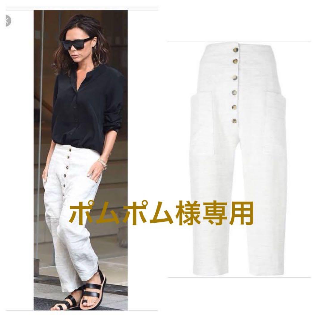 【ポムポム】CELINE セリーヌ フィービー リネン サルエルパンツ