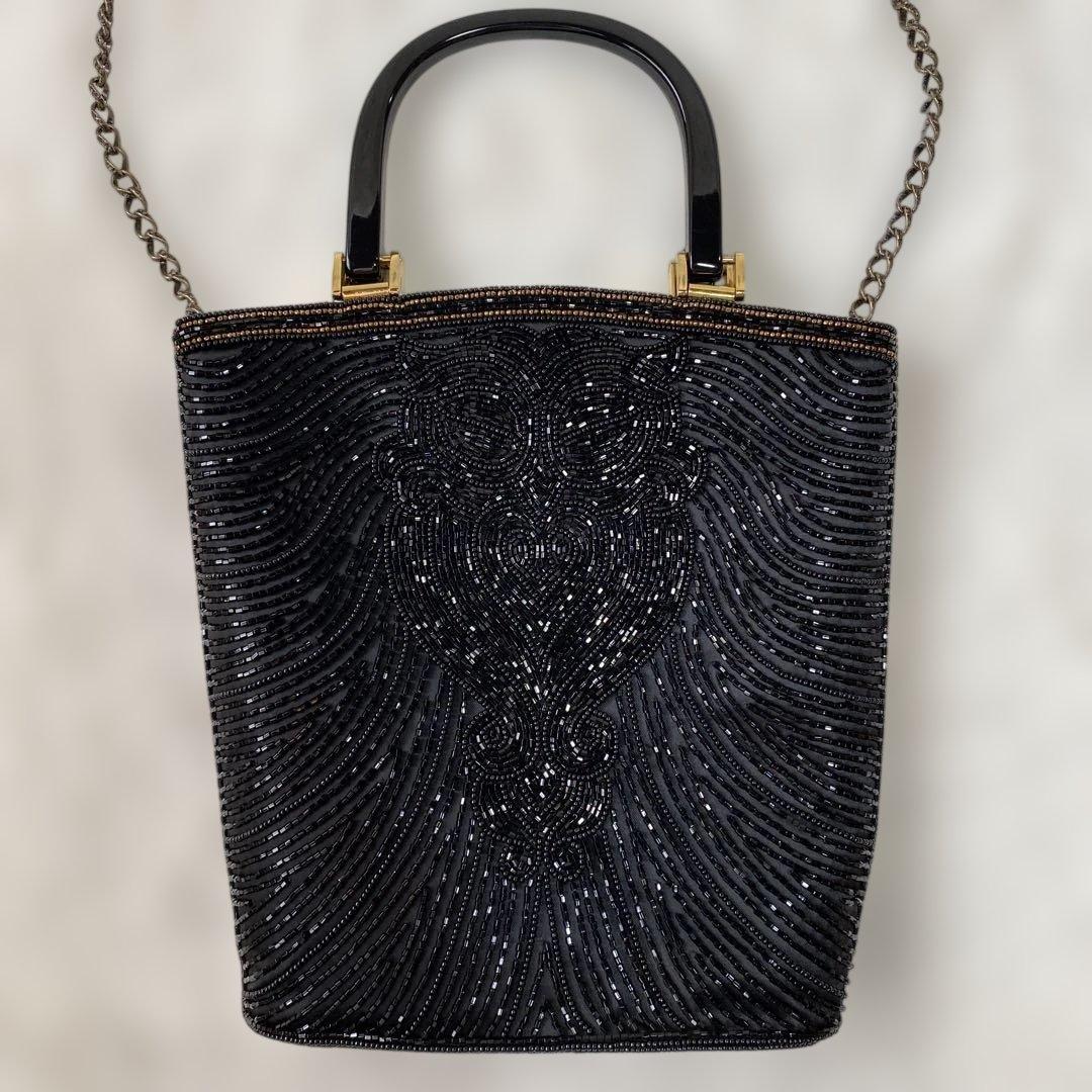 香鳥屋 ビーズバッグ パーティバッグ 和装バッグ 結婚式 ドレス