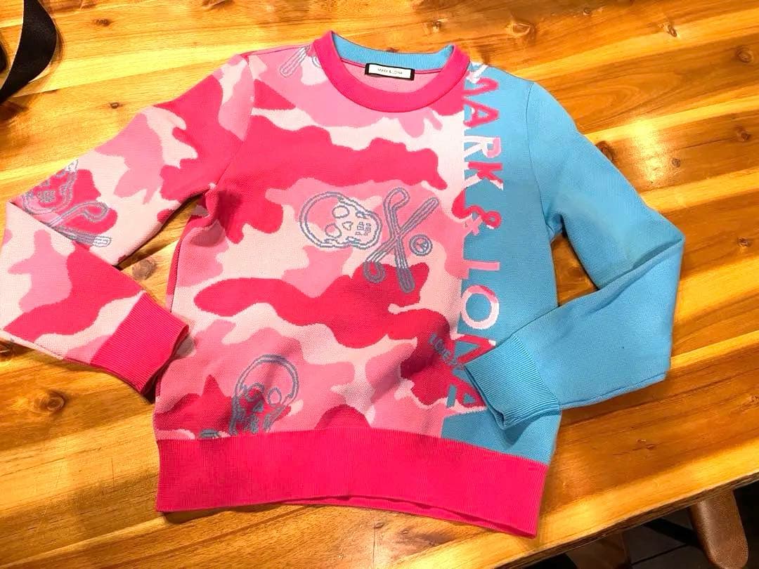 マークアンドロナ　36 ピンク　カモフラ