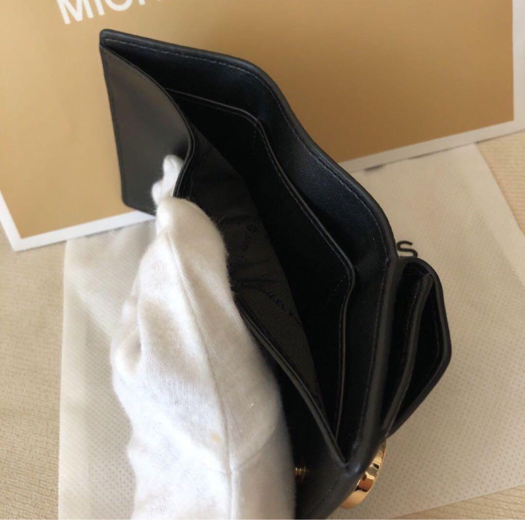 新品 マイケルコース MICHEAL KORS 三つ折り財布 ブラック