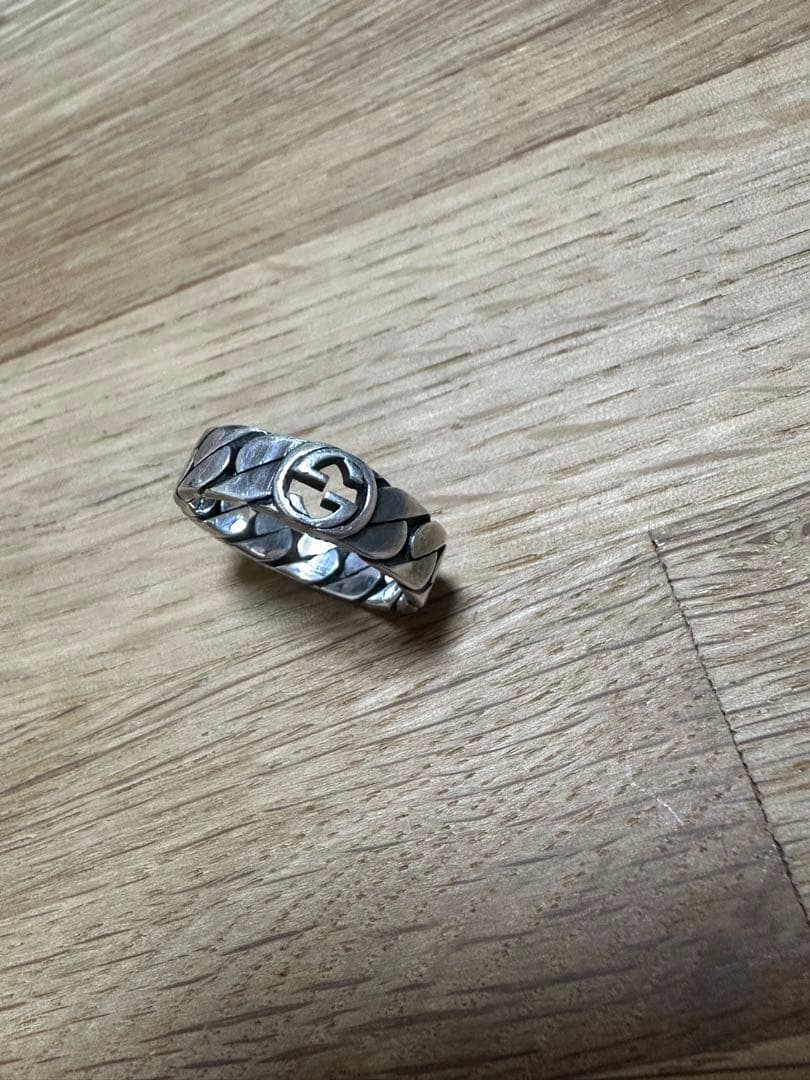 最後値段Gucci シルバー リング 20号