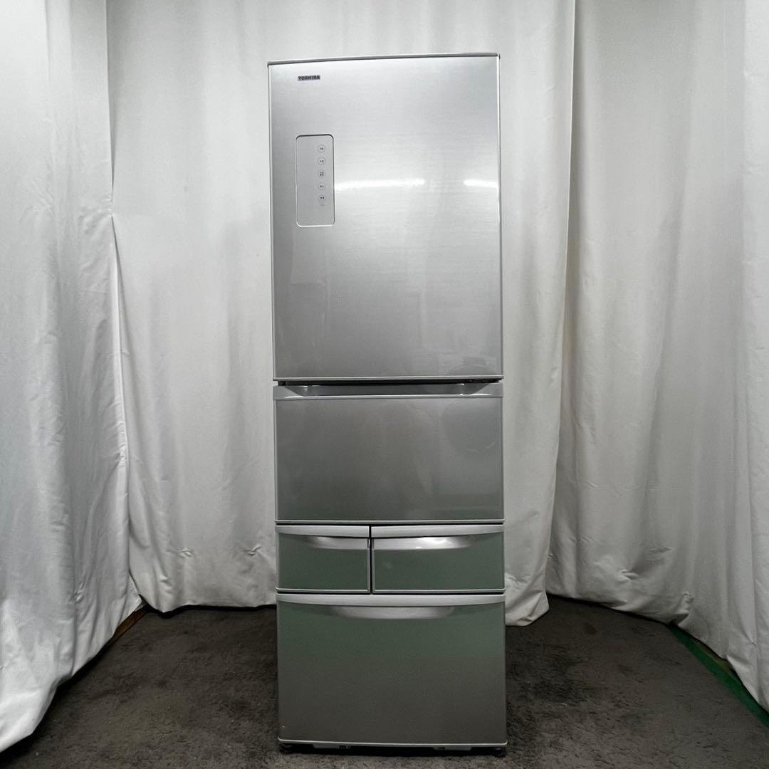 937❤️　冷蔵庫　400-500ℓ　大型　東芝　右開き　安い　シルバー　設置無料