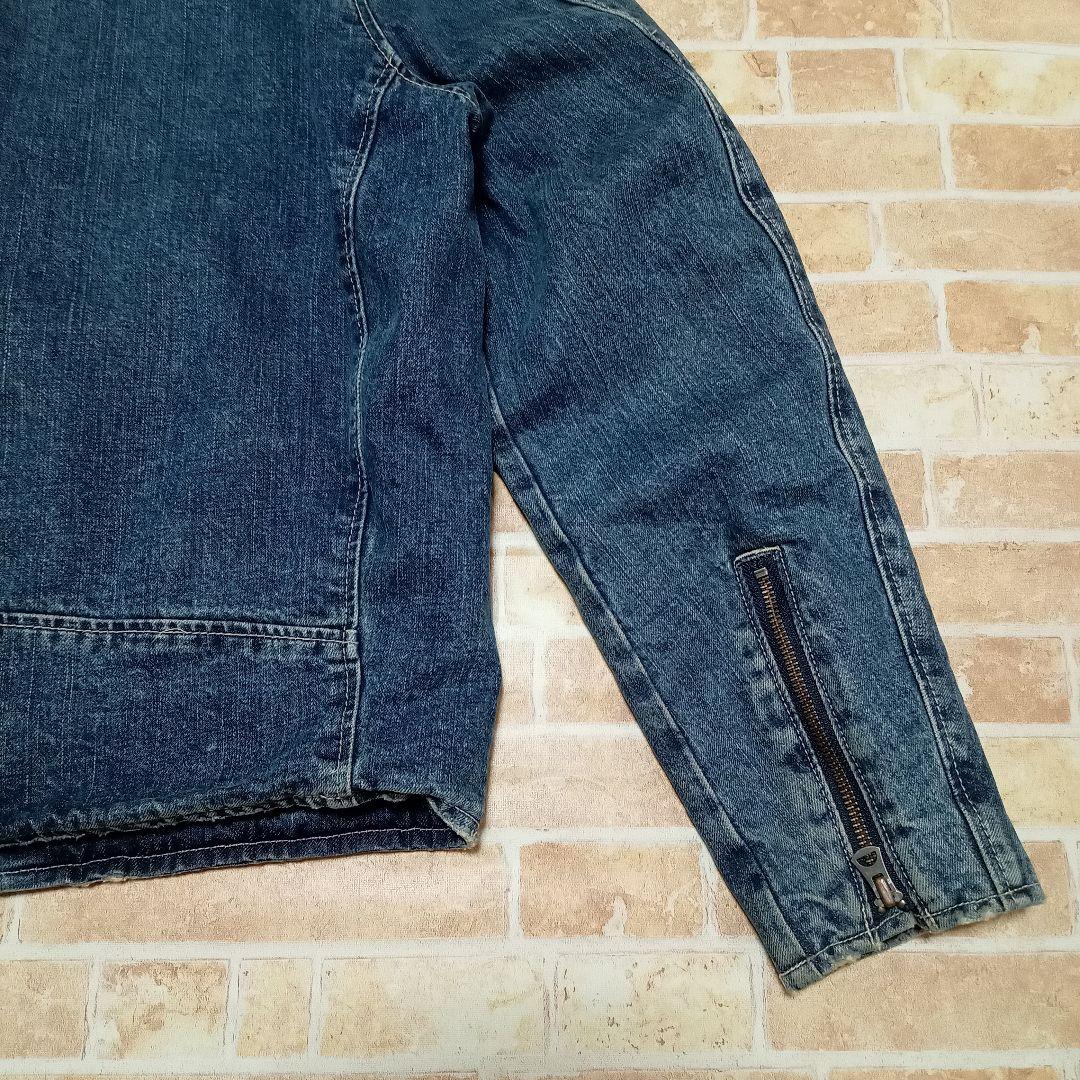 SCHOTT ショット　デニム　ライダースジャケット 古着 ダメージ加工