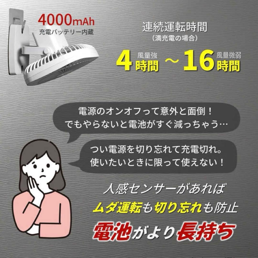【工事不要】 フック 充電式 乾電池 壁掛け 扇風機 YO-01S-W 兼備生活