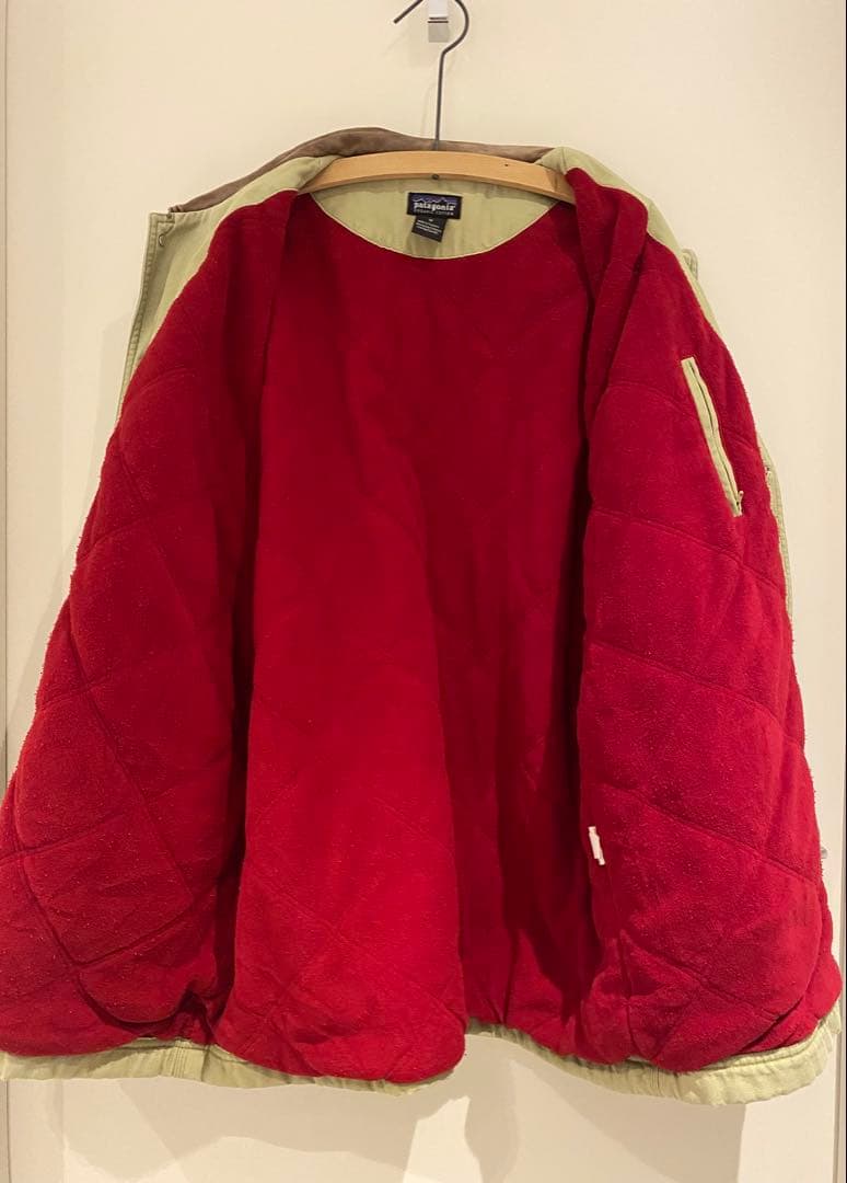 【名作】90s patagonia nuevorange ヌエボレンジ　襟レザー