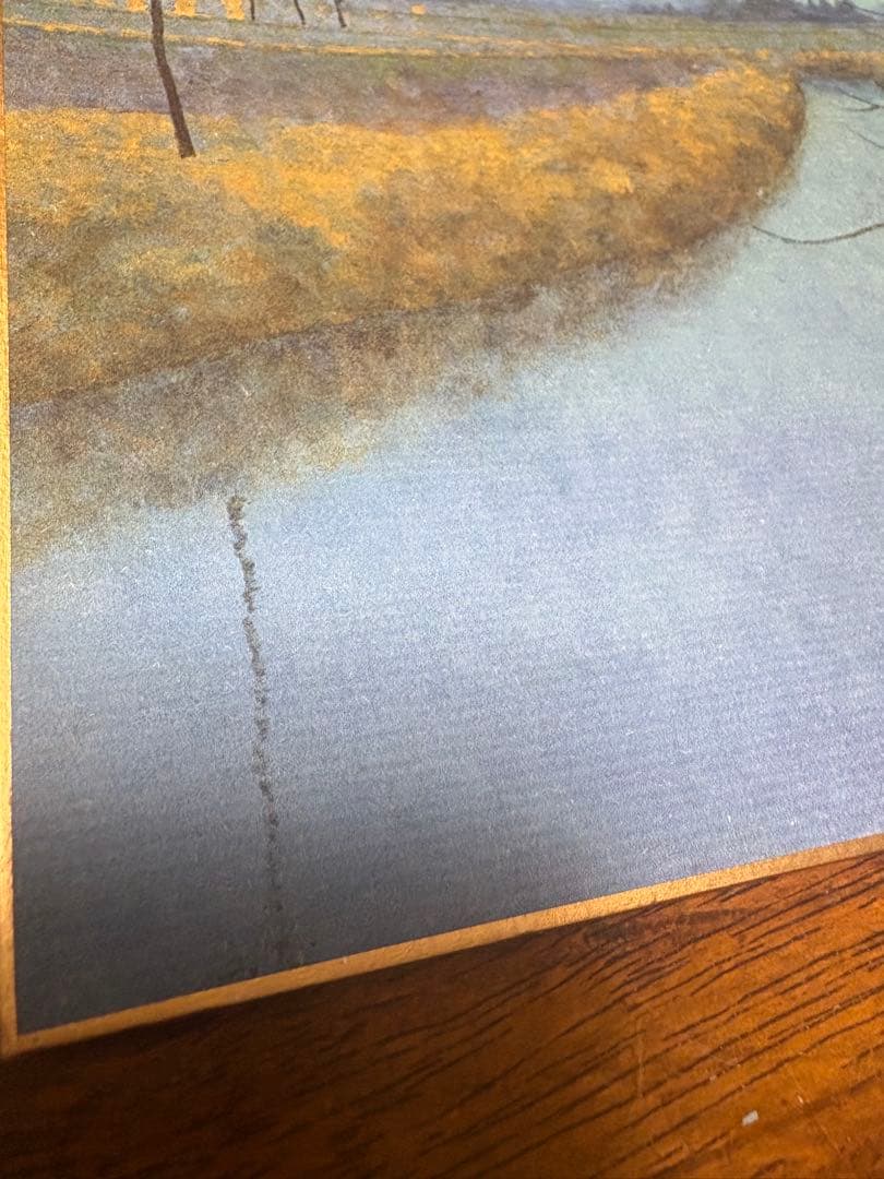 浜田昇児　風景画　　色紙サイン入り