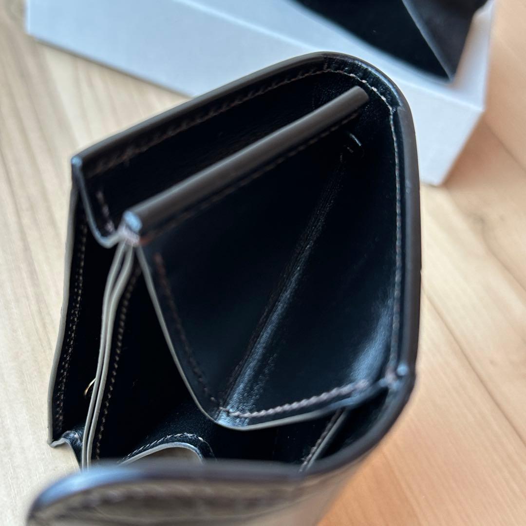 ワイルドスワンズ ポント クロコ ブラック【極美品】　小銭入れカバー付き