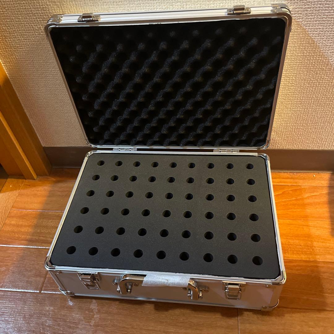 トランペット/コルネット/ホルン 54本収納 アルミ製マウスピースケース