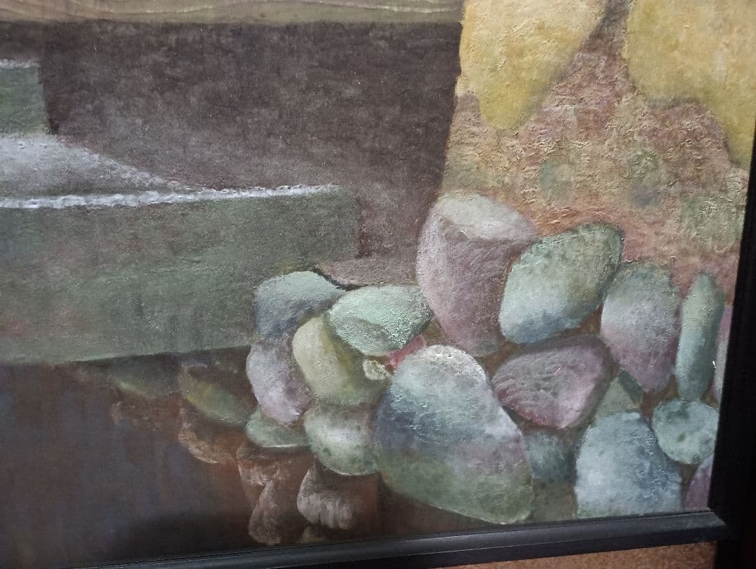 日本画 「賀茂の社家」100号　美術学生卒業制作　学校賞受賞作品