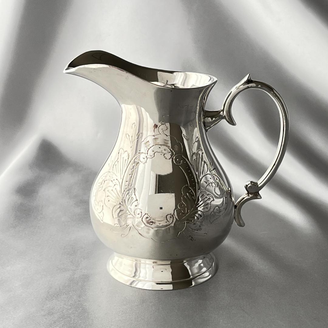 【英国】 ビクトリアンのティーセット 3点【シルバープレート】ティーポット