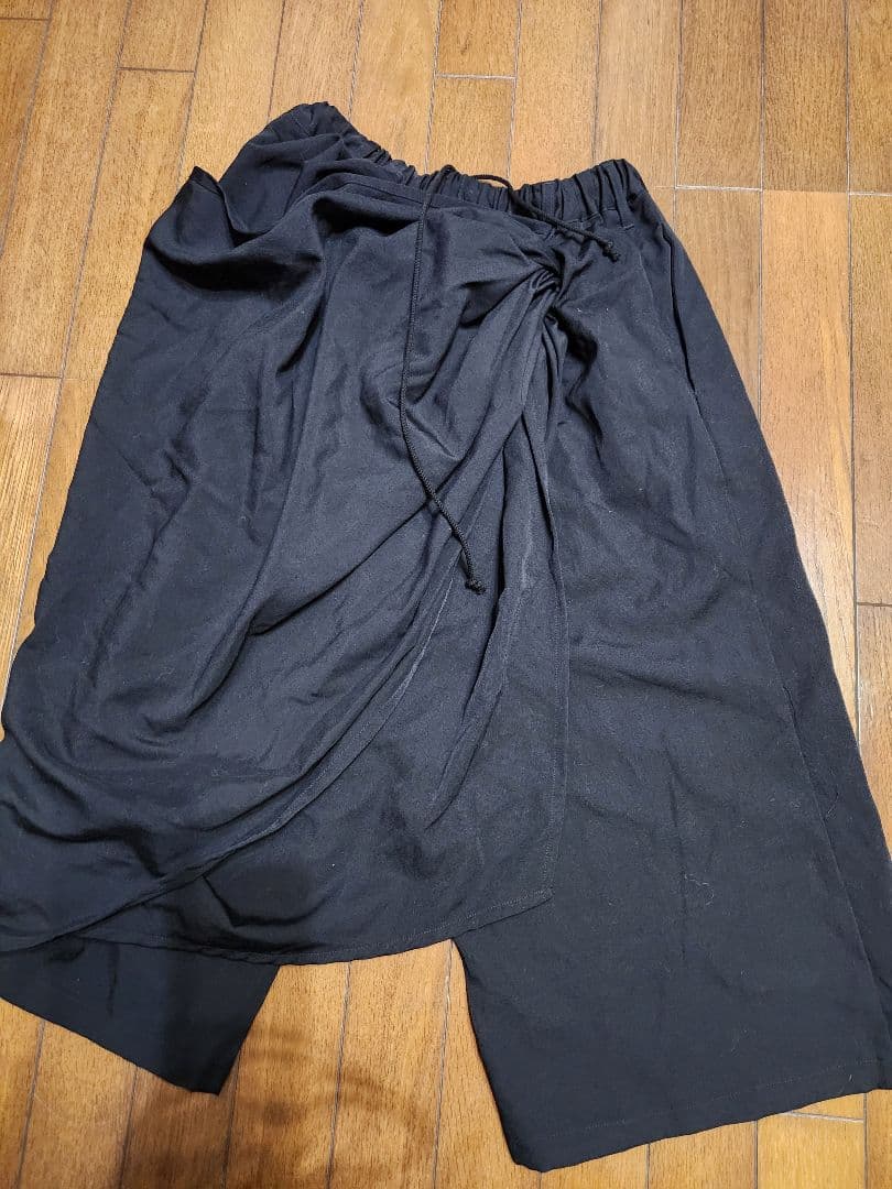 YOJIYAMAMOTO B　黒 サルエルパンツ 　サイズ1　ハーフパンツ