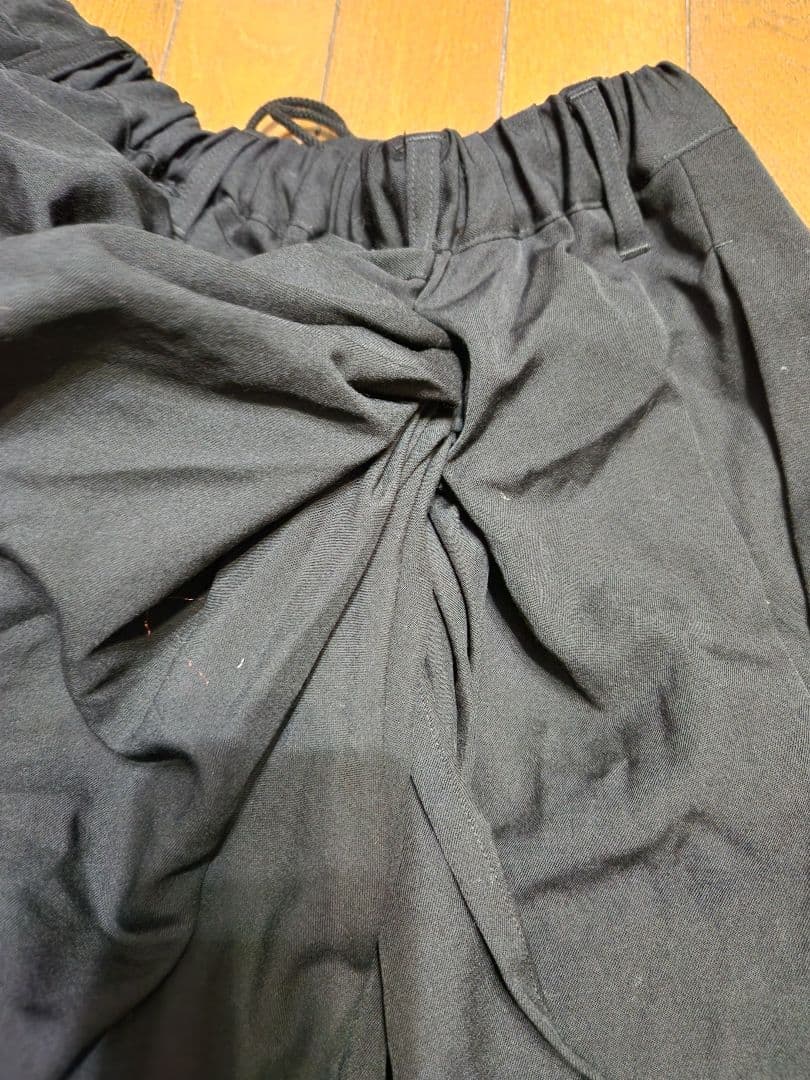 YOJIYAMAMOTO B　黒 サルエルパンツ 　サイズ1　ハーフパンツ