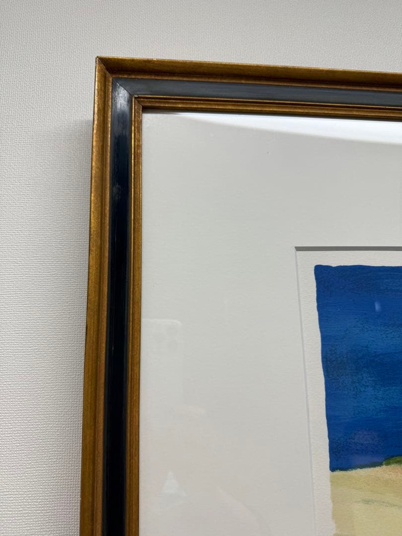 ベルナール・カトラン   「アレッツオ近郊」 リトグラフ　直サイン、ナンバーあり