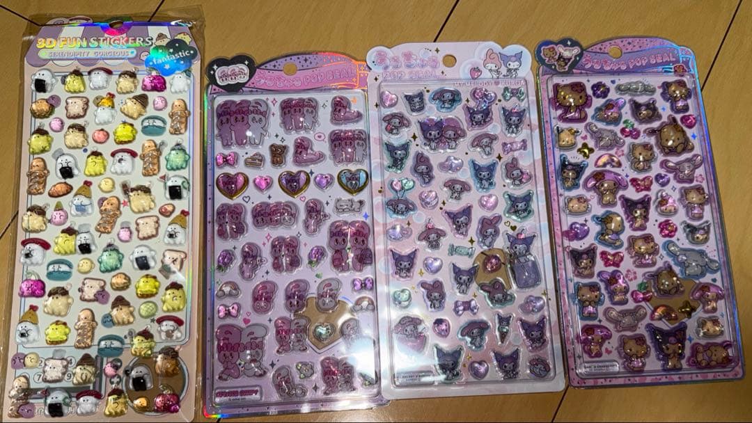 【新品未使用28枚♡シール帳２セット】 ボンボンドロップシールまとめ売りサンリオ