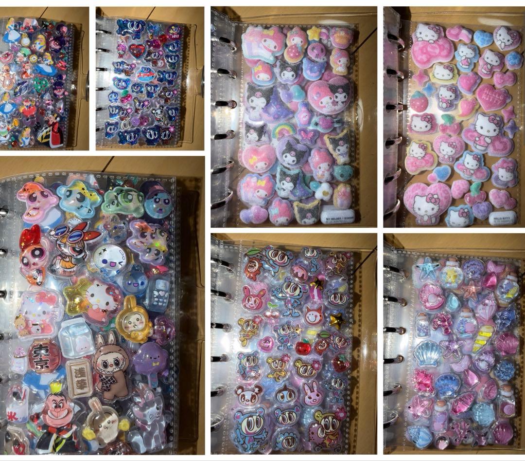 【新品未使用28枚♡シール帳２セット】 ボンボンドロップシールまとめ売りサンリオ