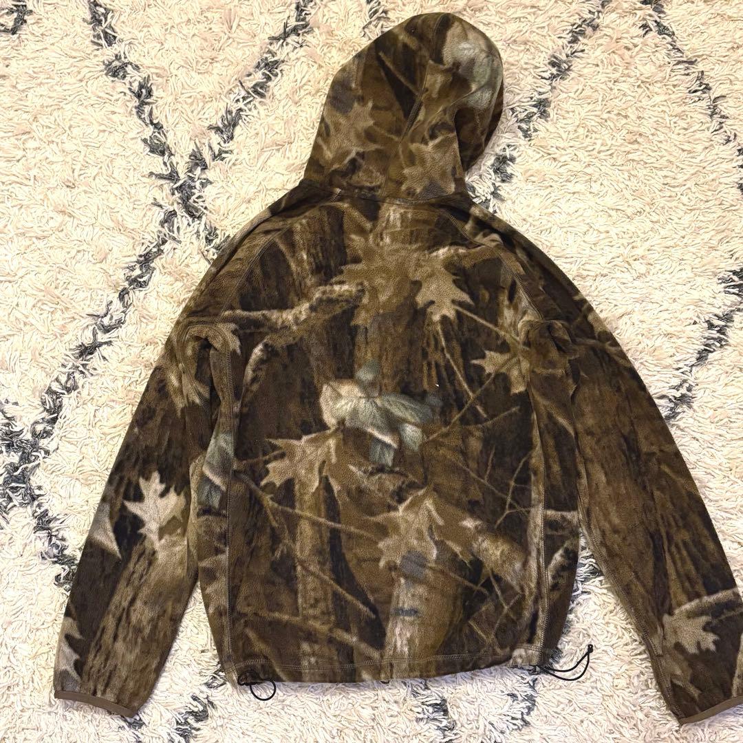 【y2k】Columbia フリース ダブルジップパーカー カモ柄　リアルツリー